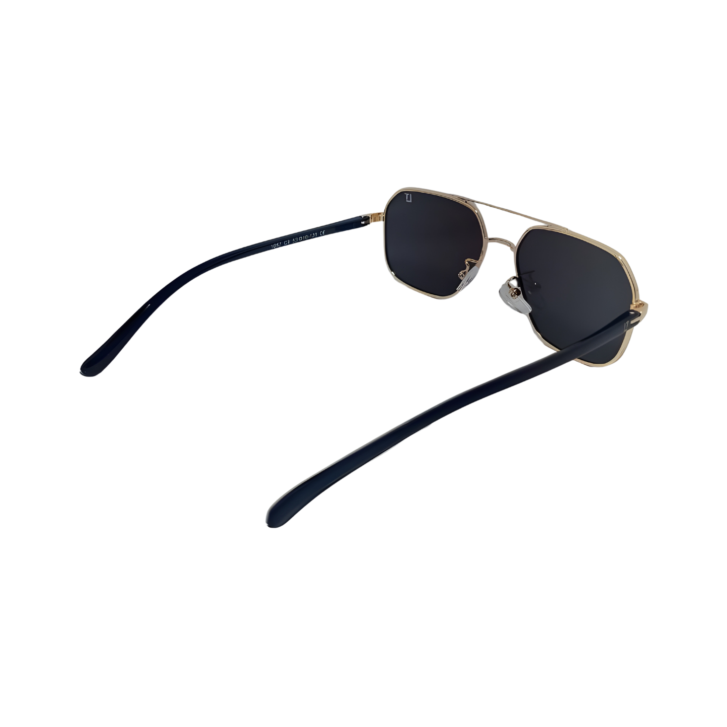 Essentials 'Kat" Rectangle Aviator Sunglasses 1057