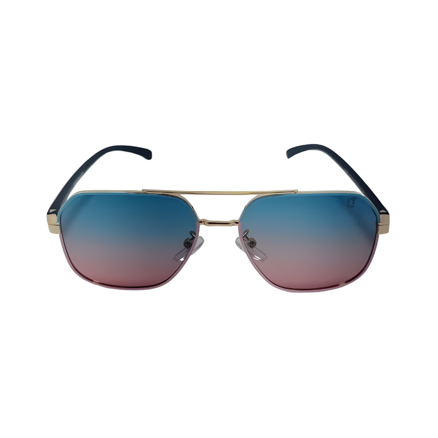 Essentials 'Kat" Rectangle Aviator Sunglasses 1057
