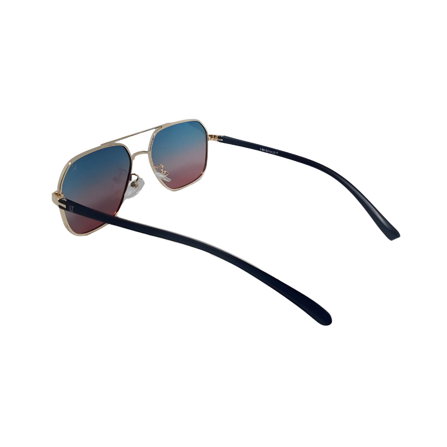 Essentials 'Kat" Rectangle Aviator Sunglasses 1057
