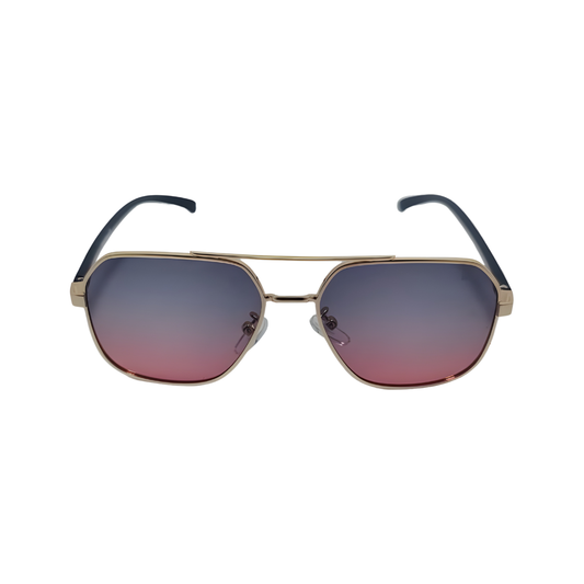 Essentials 'Kat" Rectangle Aviator Sunglasses 1057