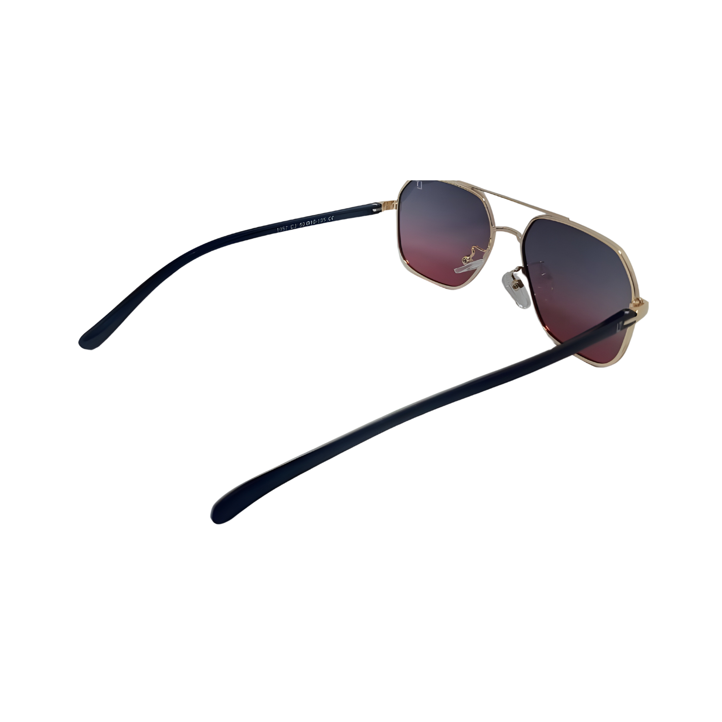 Essentials 'Kat" Rectangle Aviator Sunglasses 1057