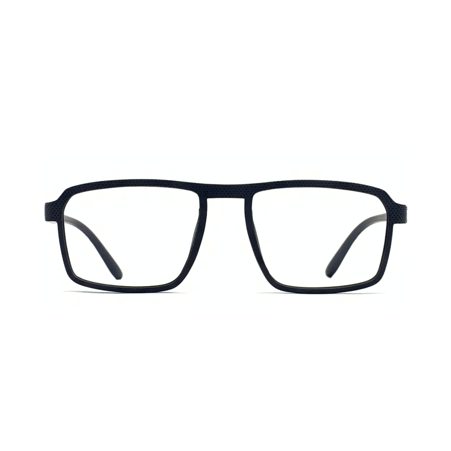 Essentials "Jakob" Black Square Unisex Eyeglasses TR7904