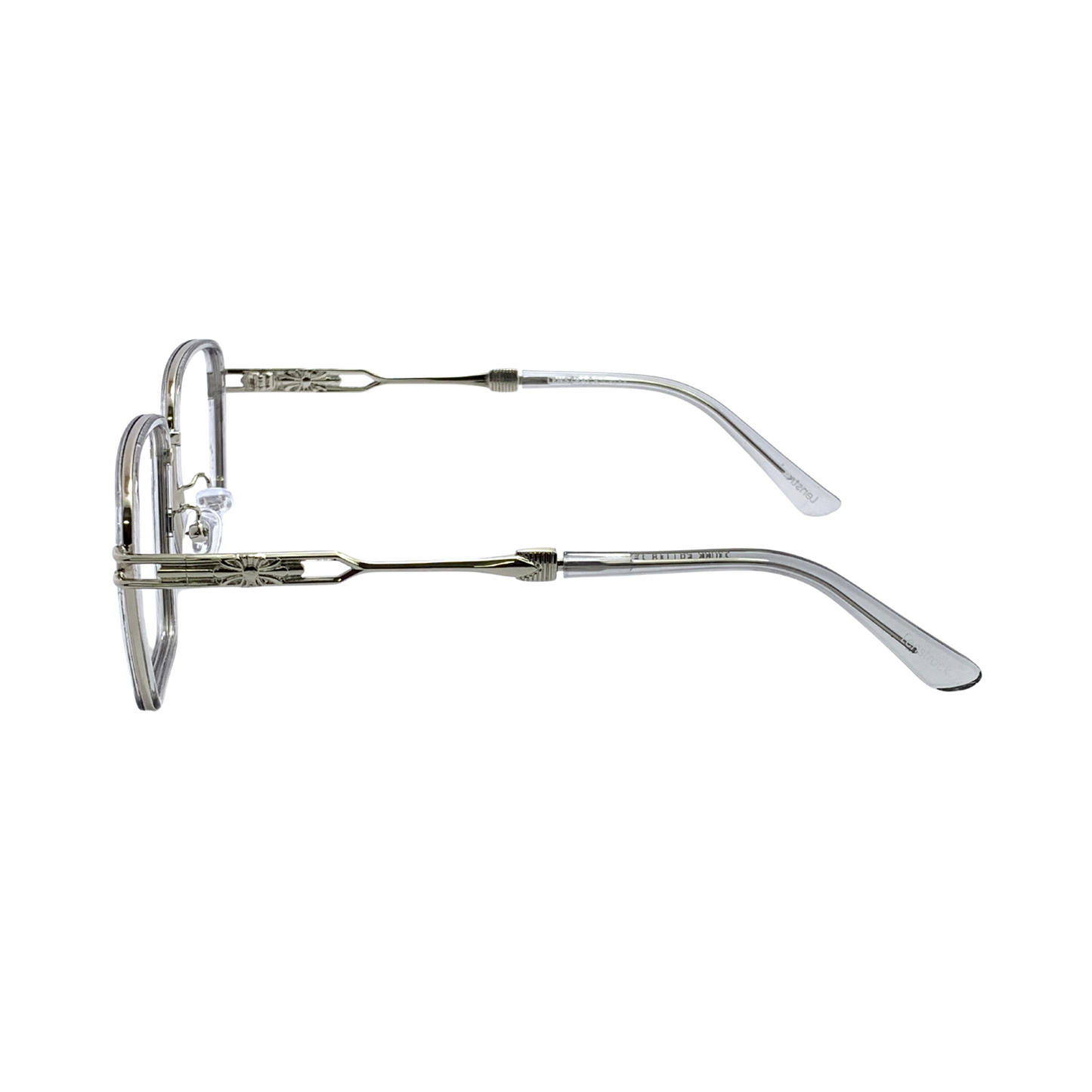 ALFA "Mercury" Silver Square Unisex Eyeglasses 23065 C3/8 58