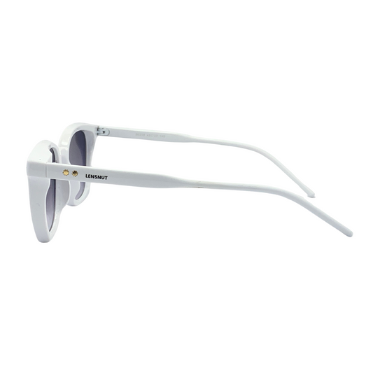 Essentials "Summer" White Square Unisex Sunglasses LN86338C10W48