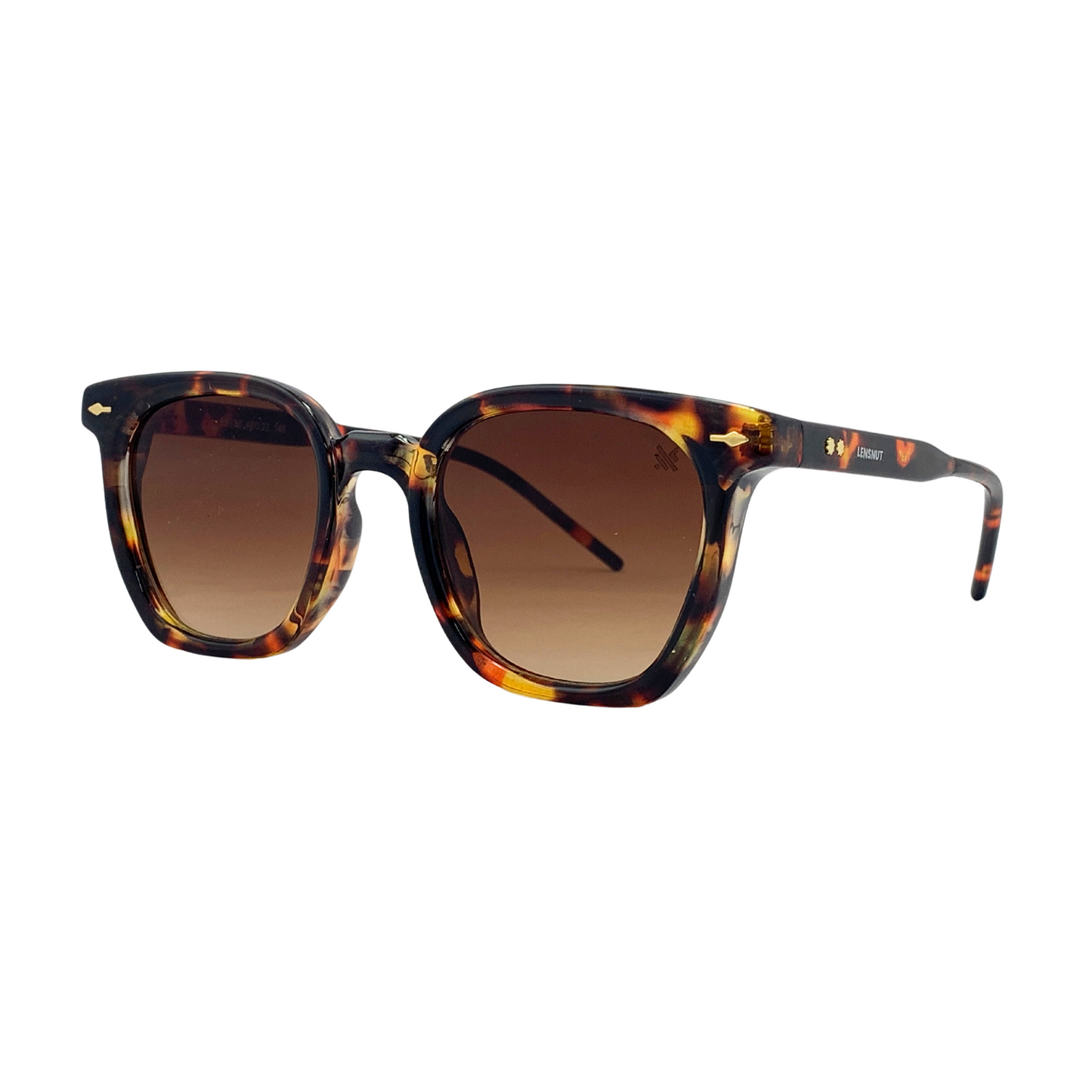 Essentials "Summer" Havana Square Unisex Sunglasses LN86338C348