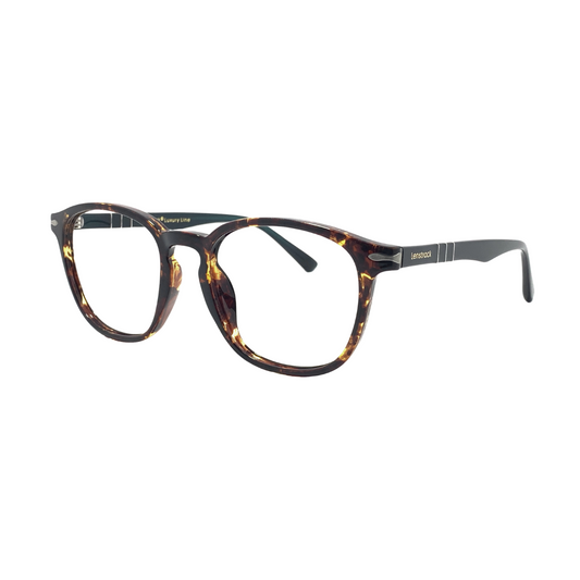 Luxury Line "Amar" Havana Oval Unisex Eyeglasses RTA2901 C2/52