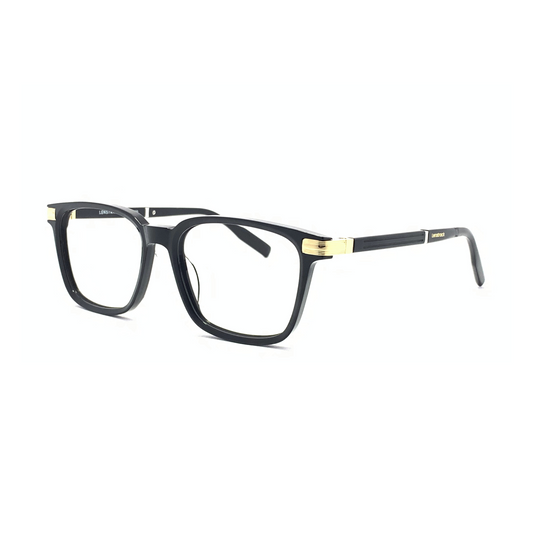 Advanced "Deva" Black Square Unisex Eyeglasses 120406J C1/52
