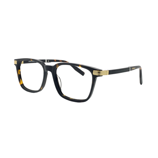 Advanced "Deva" Havana Square Unisex Eyeglasses 120406J C4/52