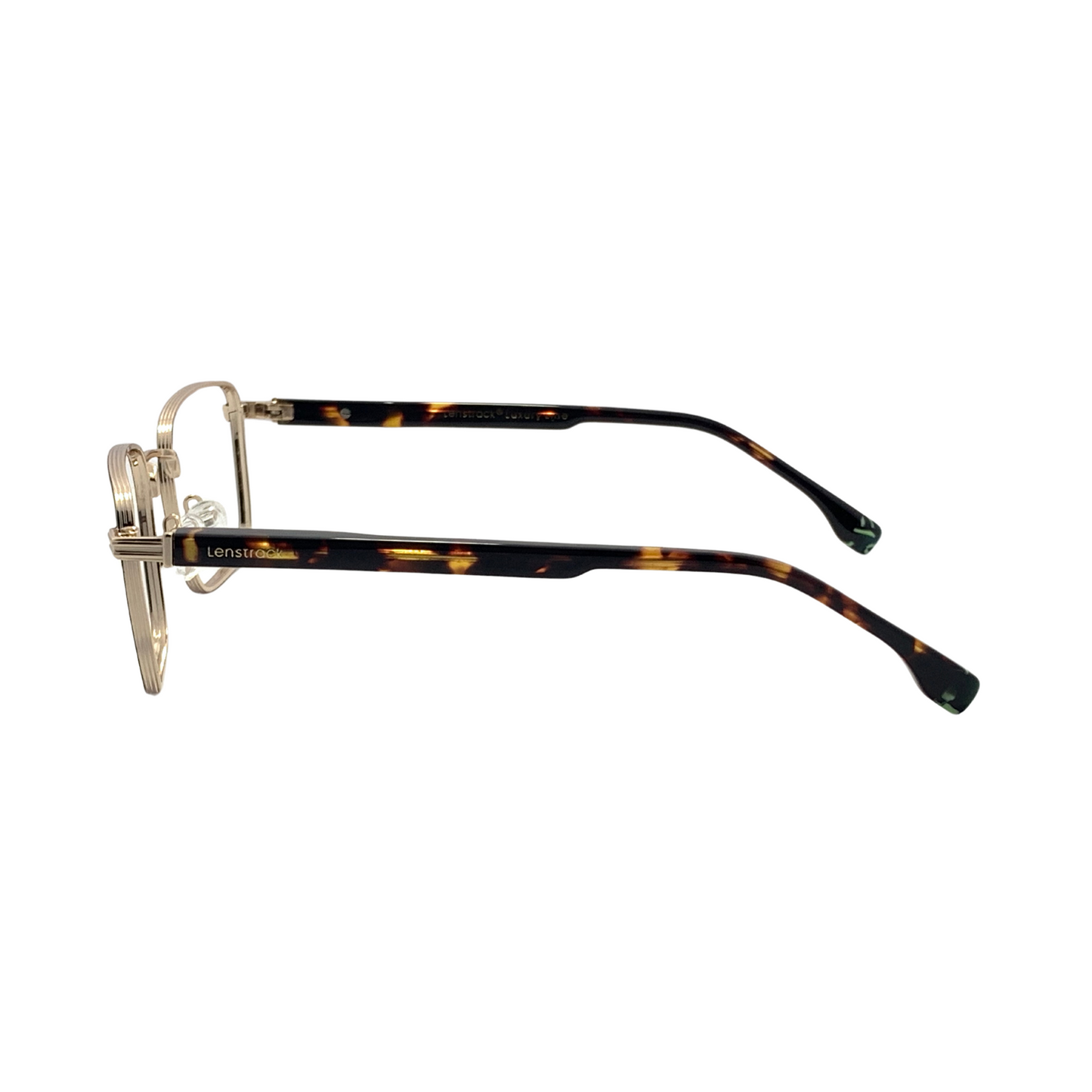 Luxury Line "Digvijay" Golden Square Unisex Eyeglasses RTM6004 C3/55