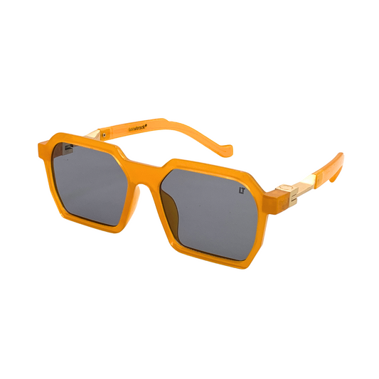 Essentials "Bounce" Orange Hexagon Unisex Sunglasses