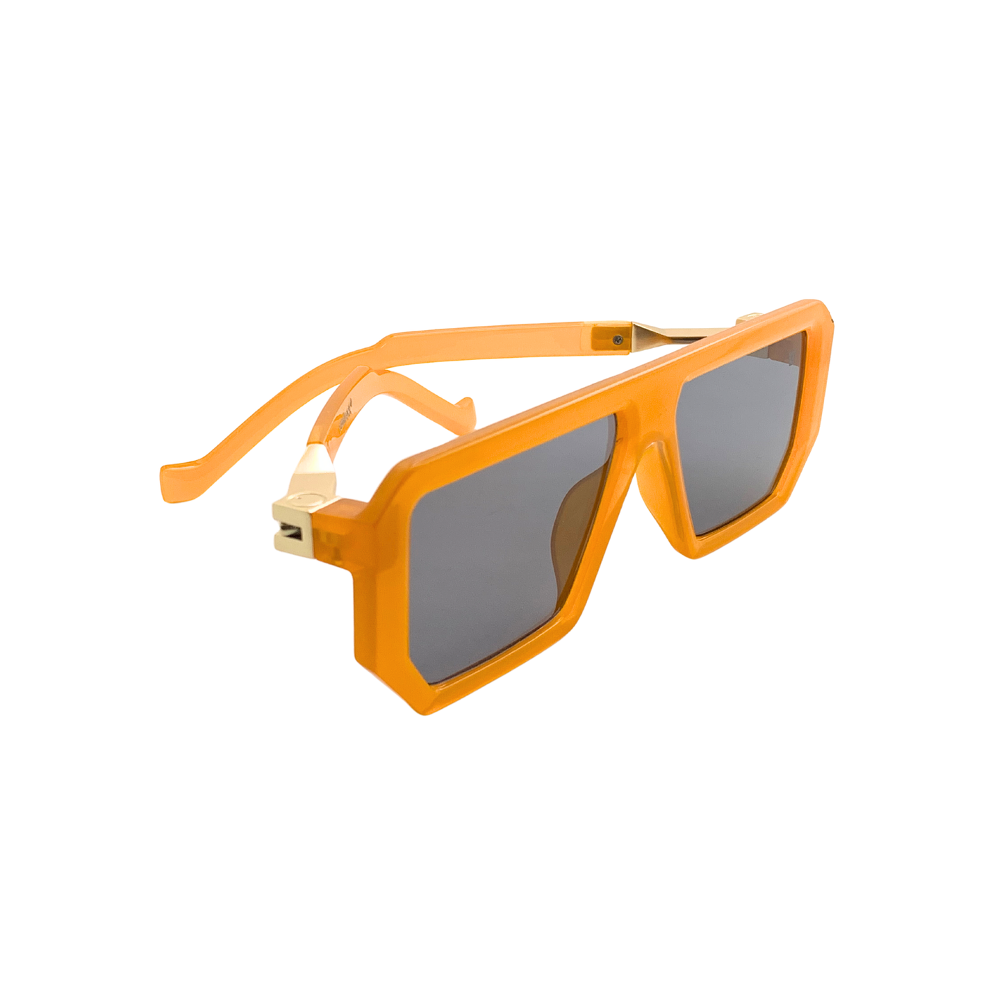 Essentials G.O.A.T Orange Square Sunglasses for Men
