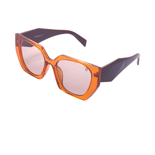 Hip Hop Orange "Cat-Eye" Sunglasses For Womens