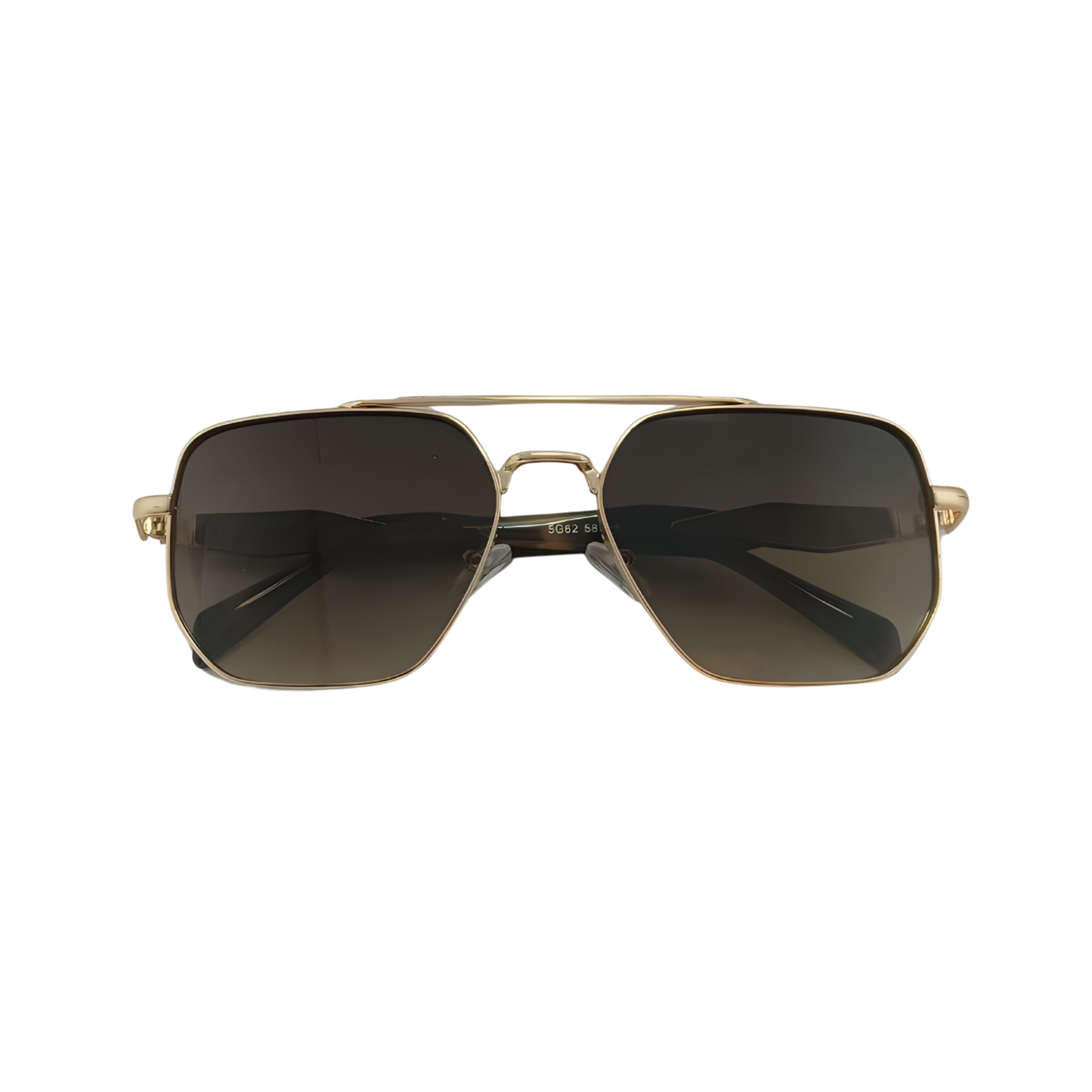 Alfa "Brook" Square Aviator Sunglasses 5G62