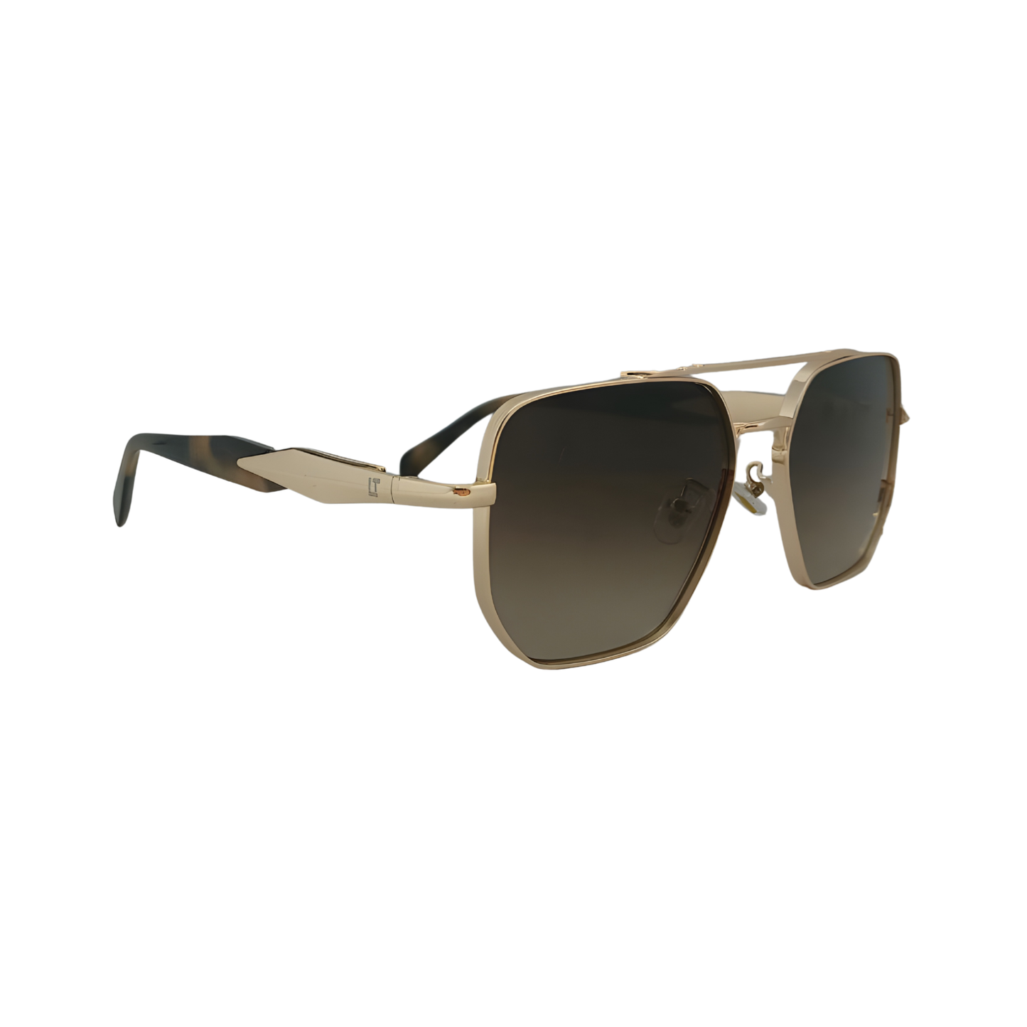 Alfa "Brook" Square Aviator Sunglasses 5G62