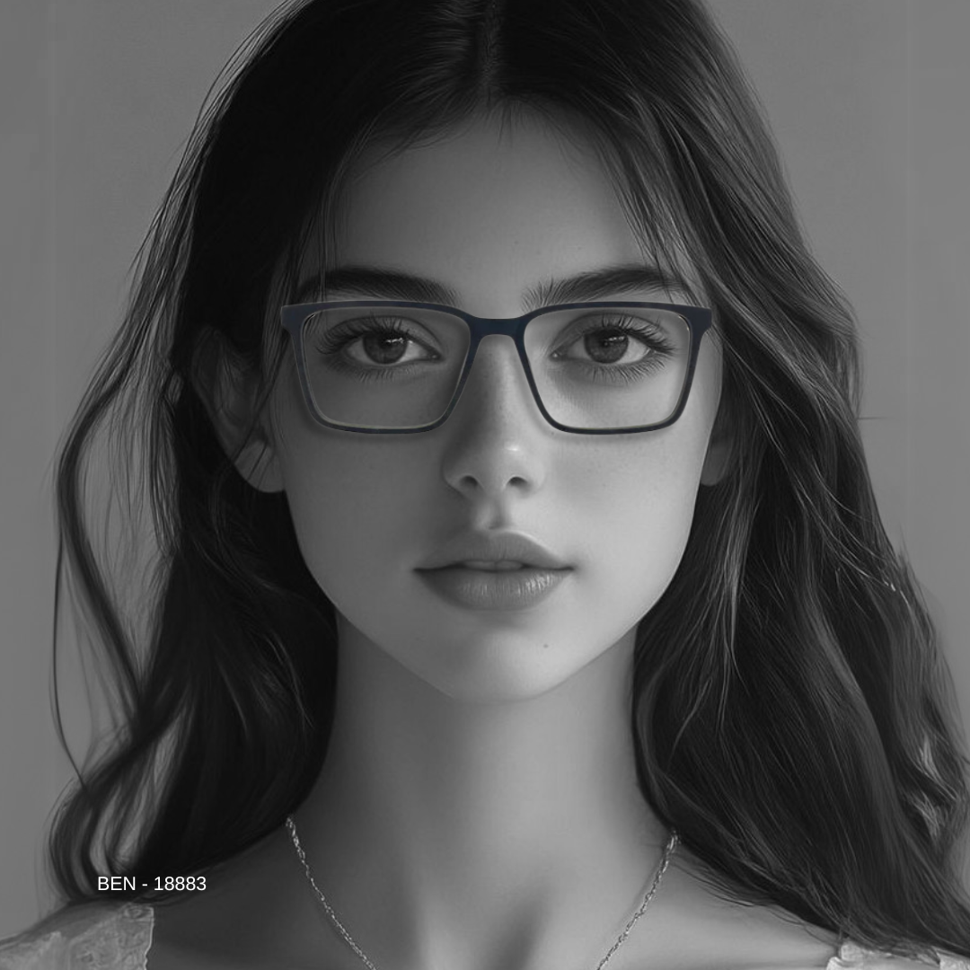 Essentials "Ben" Square Unisex Eyeglasses 18883