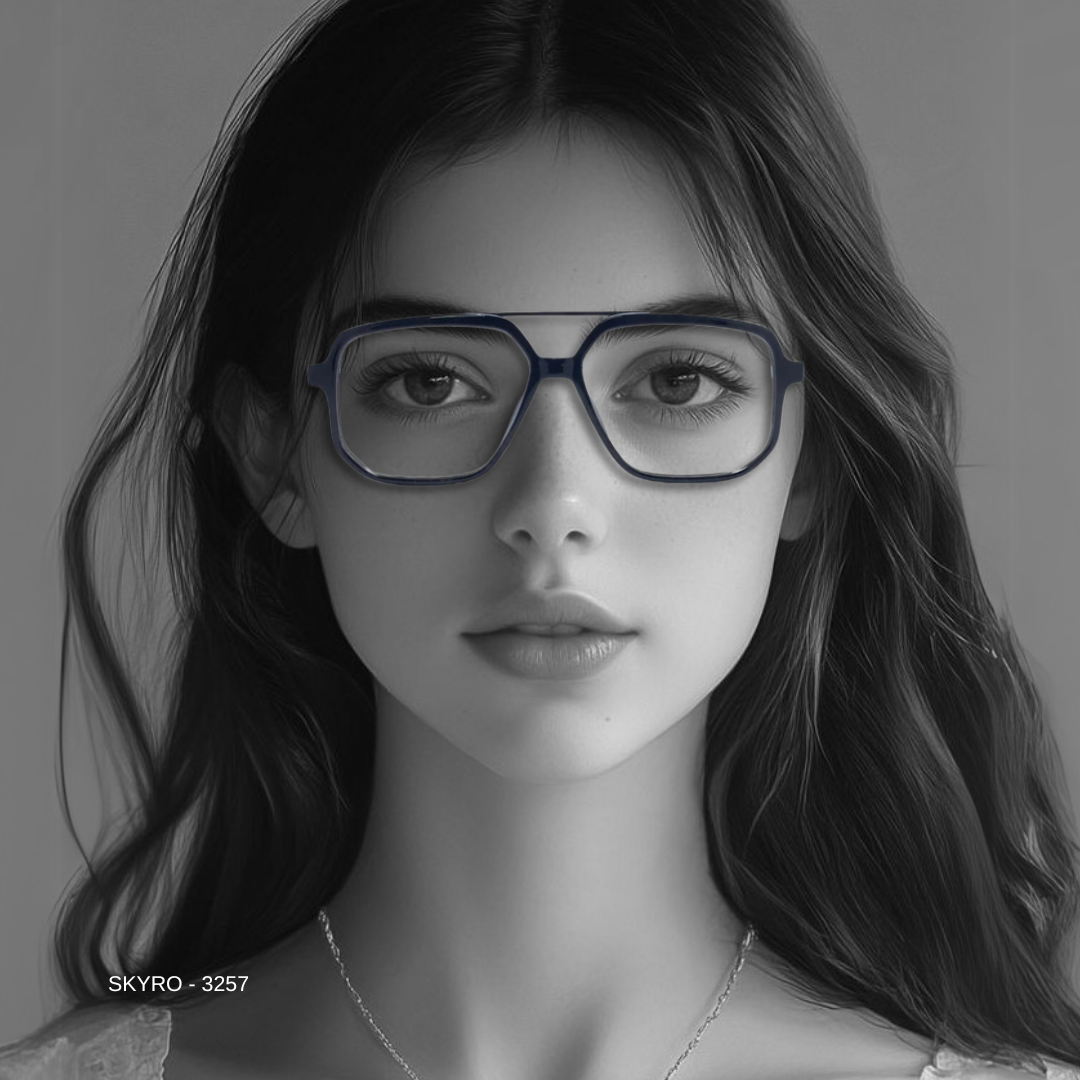 Essentials "Skyro" Square Aviator Eyeglasses 3257