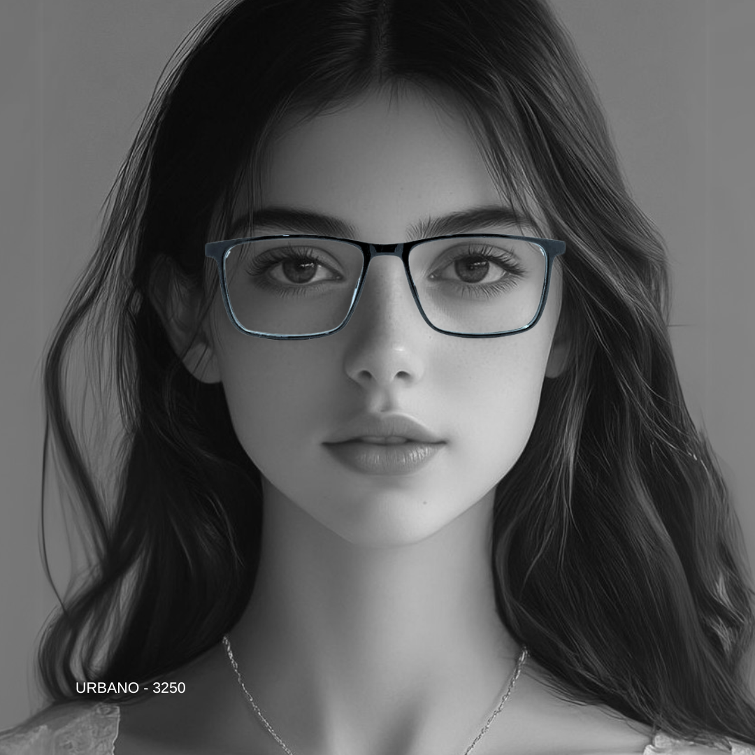 Essentials "Urbano" Rectangle Unisex Eyeglasses 3250