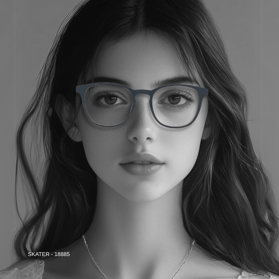 Essentials "Skater" Round Unisex Eyeglasses 18885