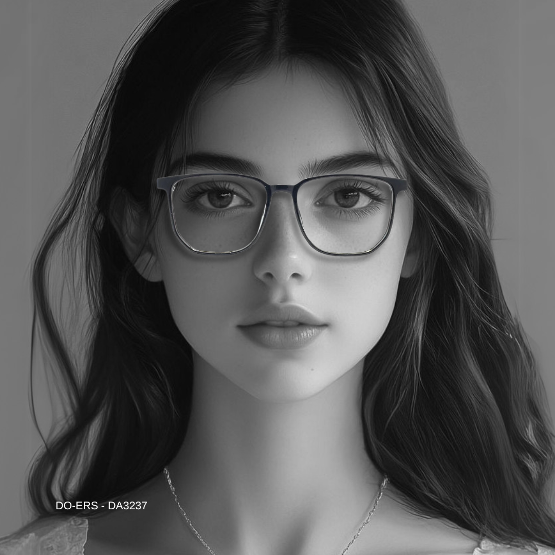 Essentials Do-ers Large Square Unisex Fiber Eyeglasses DA3237