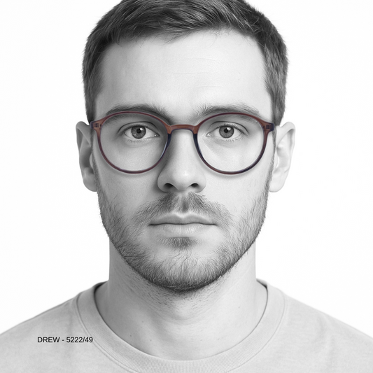 Essentials "Drew" Oval Unisex Eyeglasses 5222 49