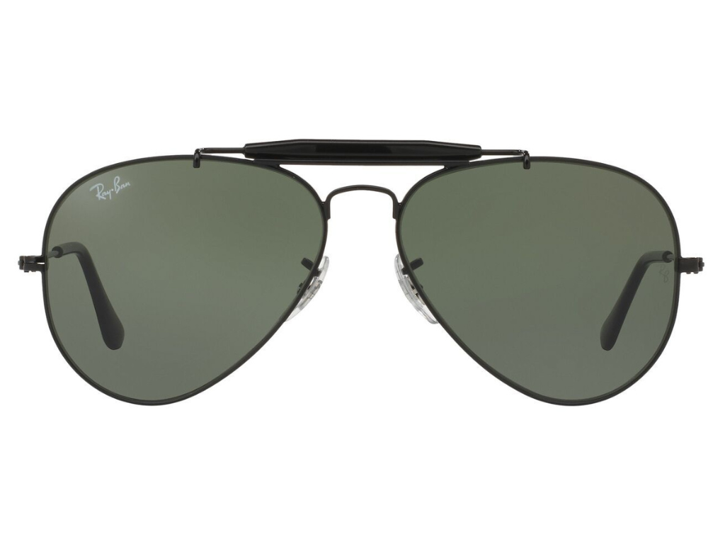 Rayban Black Classic Full Rim Aviator Sunglass RB3129W022858