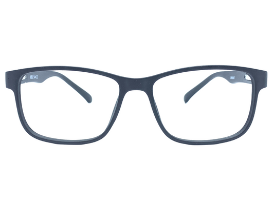 Lensnut Matt Black Rectangle Full Rim Eyeglasses LNM66C1M