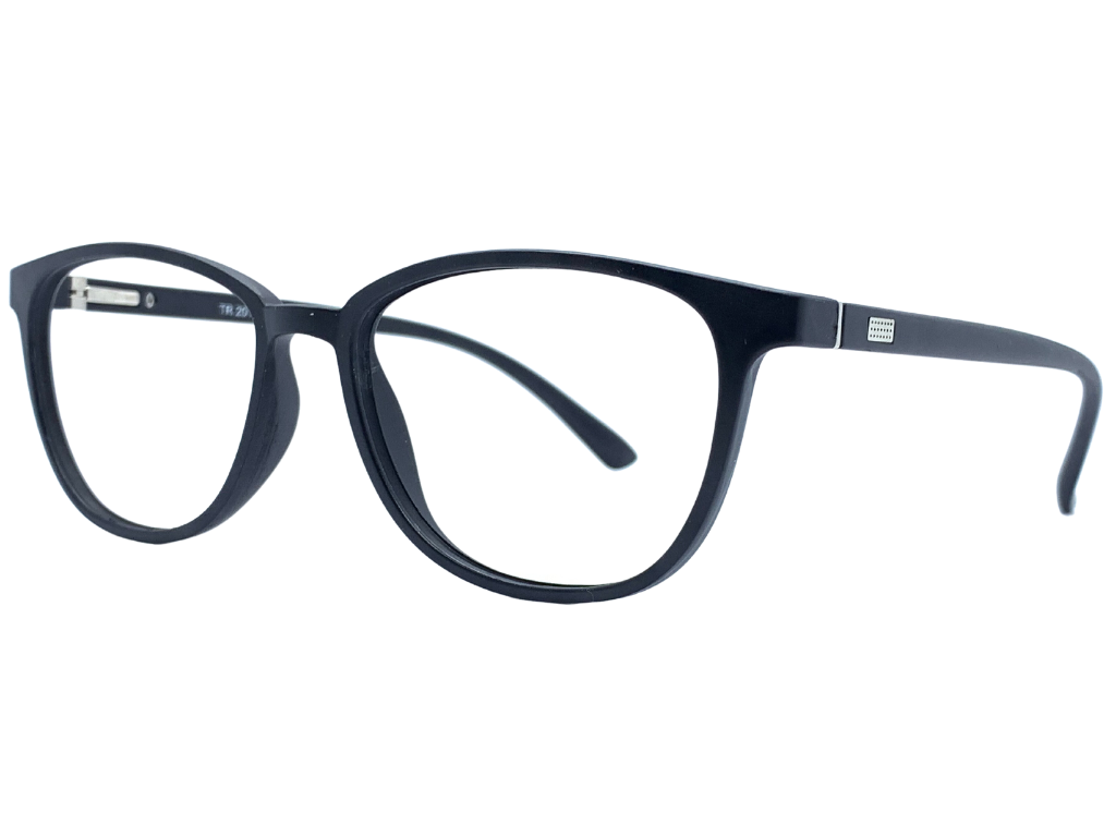 Lensnut Matt Black Cateye Full Rim Eyeglasses LNTR2011C1M