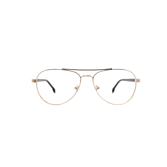 Luxury Line "Yajur" Golden Aviator Eyeglasses for Men RTM1006 C1/56