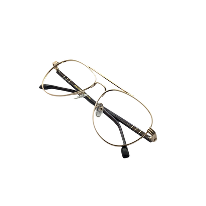 Luxury Line "Yajur" Golden Aviator Eyeglasses for Men RTM1006 C1/56