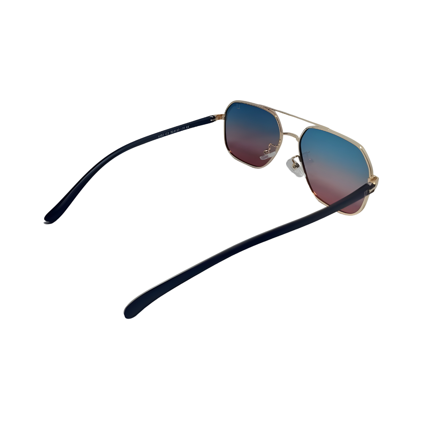Essentials 'Kat" Rectangle Aviator Sunglasses 1057