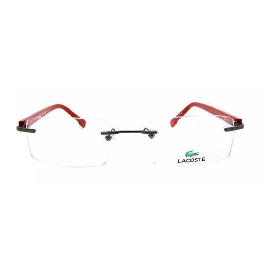 Lacoste Red Rimless Unisex Eyeglasses L2182 035/52