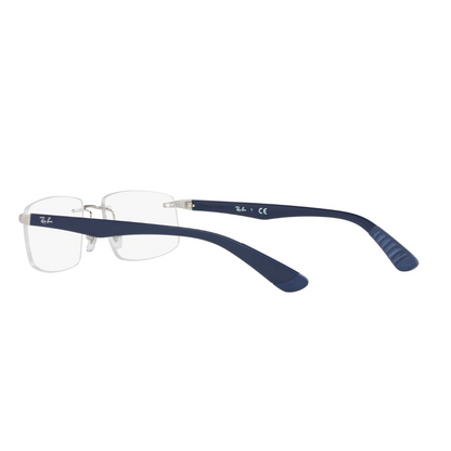 Ray-Ban Navy Blue Rimless Eyeglasses for Men RB6401I L2595/55