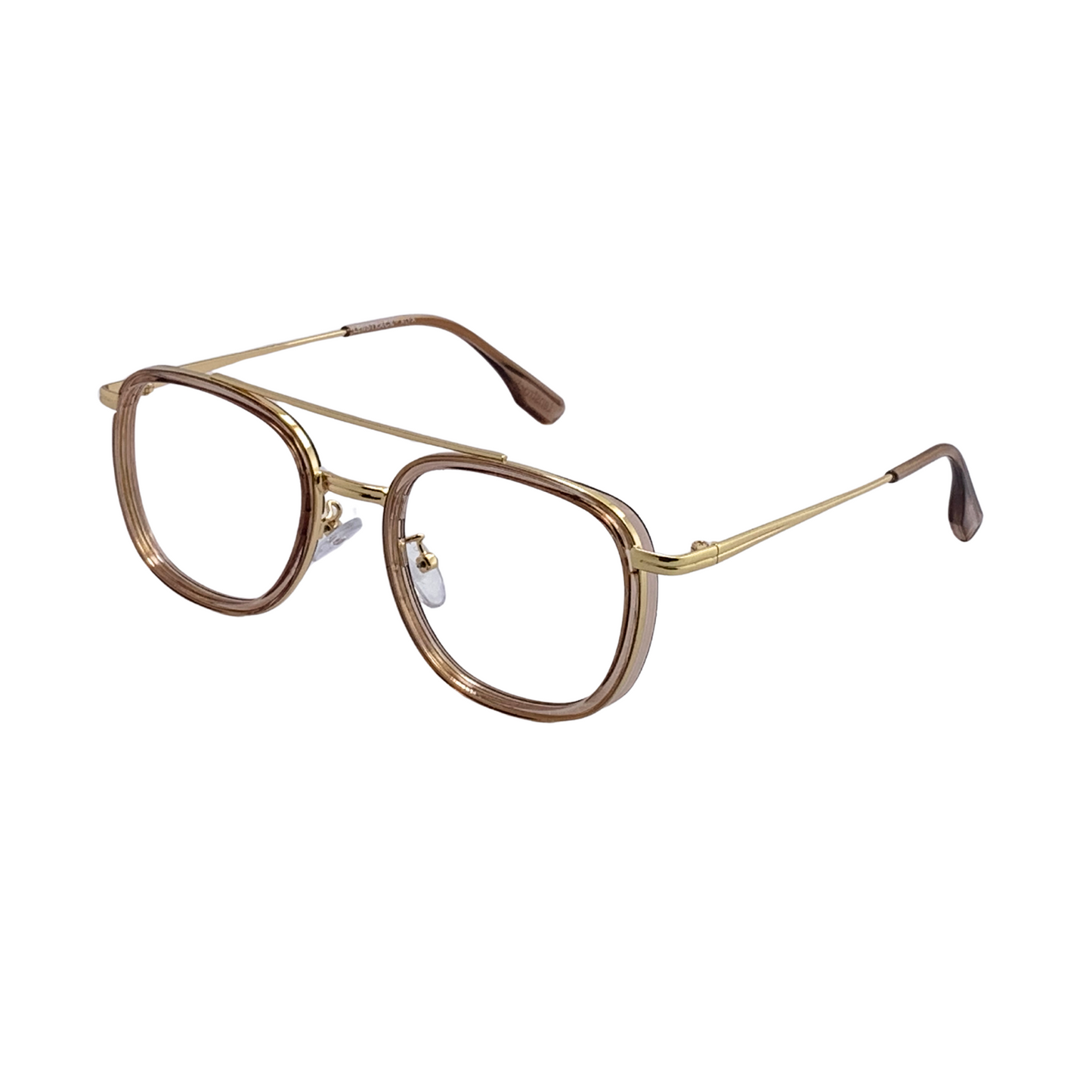 ALFA "Jupiter" Golden Aviator Eyeglasses for Men 23082 C5/14 52