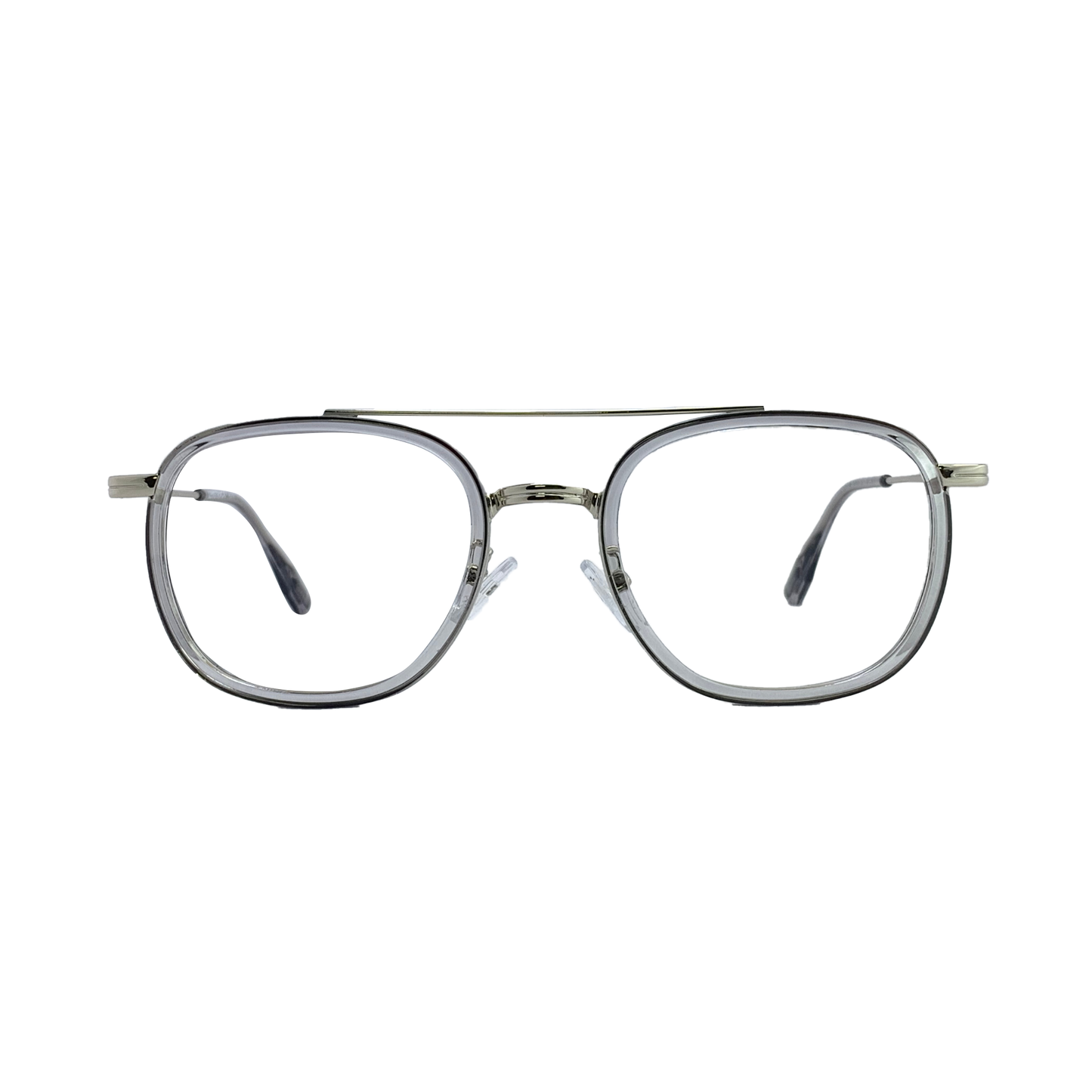 ALFA "Jupiter" Silver Aviator Eyeglasses for Men 23082 C3/5 52