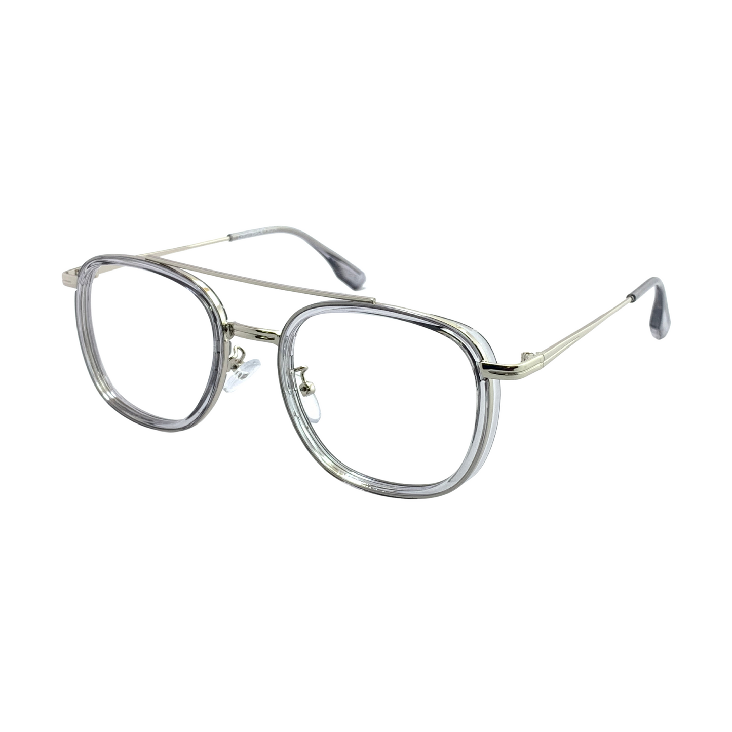 ALFA "Jupiter" Silver Aviator Eyeglasses for Men 23082 C3/5 52