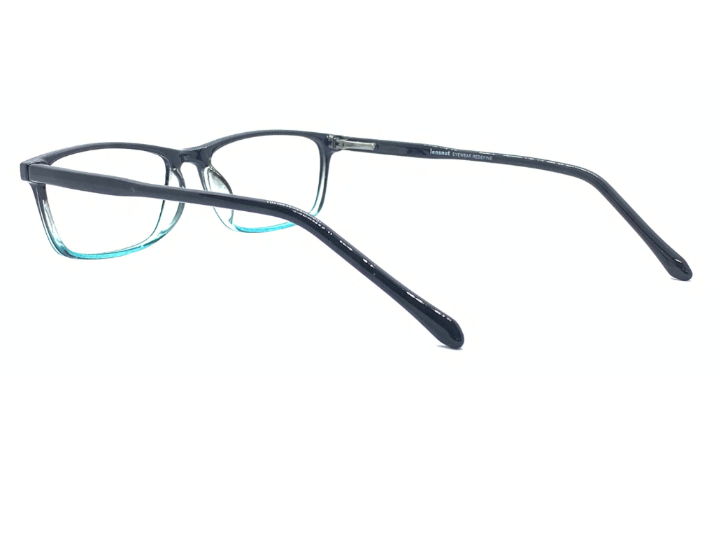 Lensnut Black Brown Rectangle Full Rim Eyeglasses LN8033C1BR