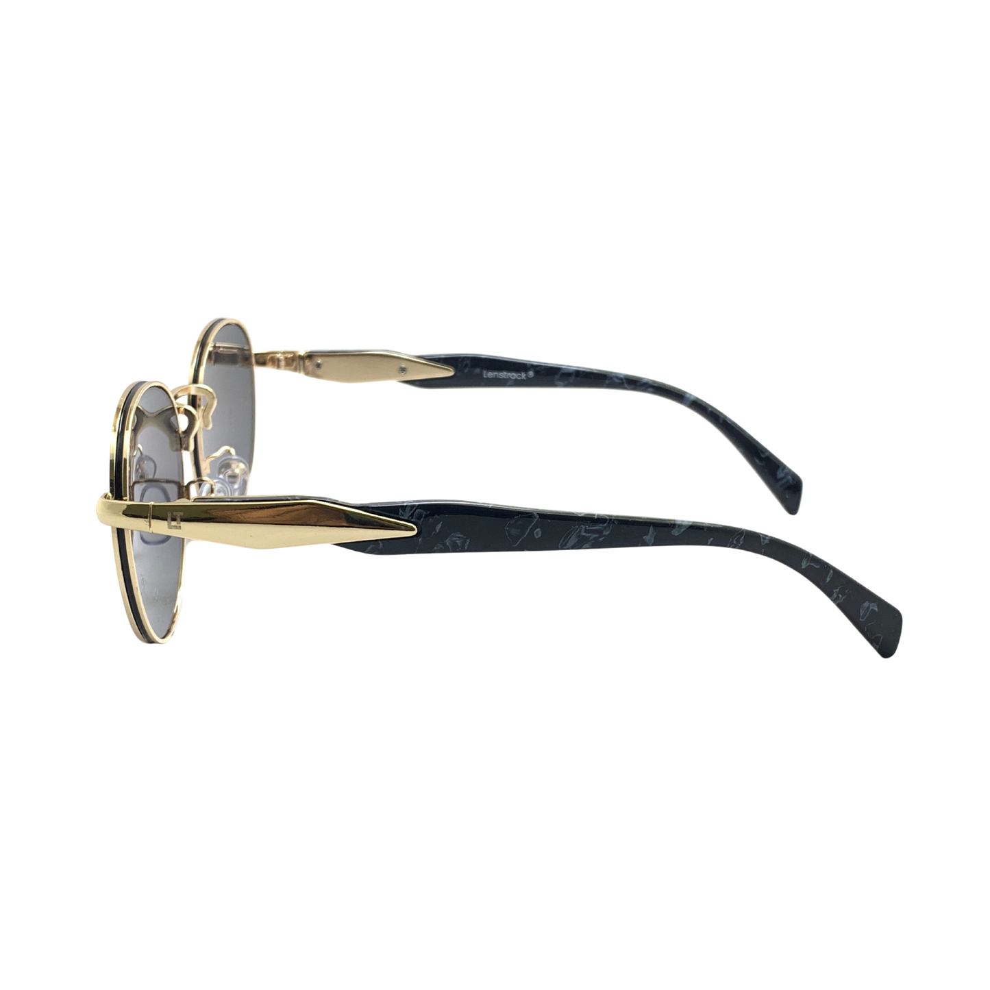 Hip Hop Black Round Unisex Sunglasses 2A824