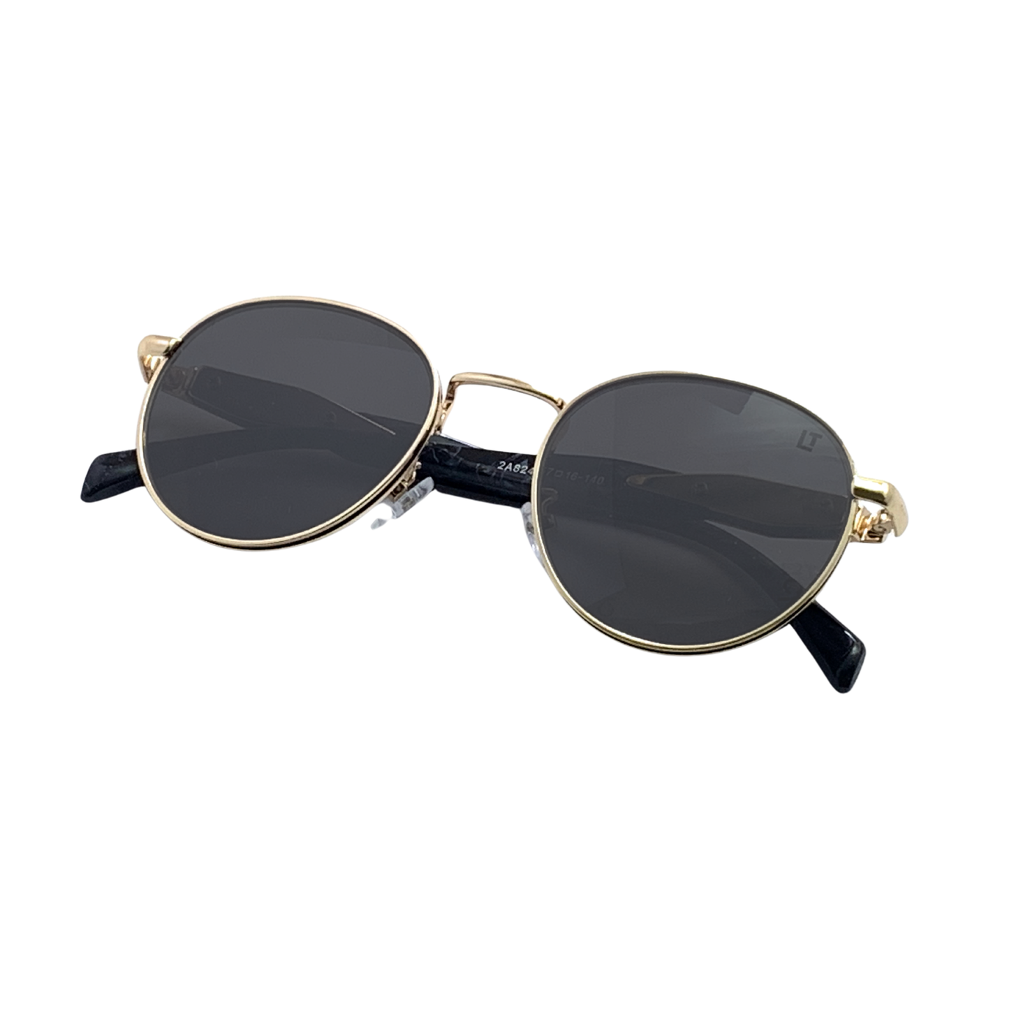 Hip Hop Black Round Unisex Sunglasses 2A824