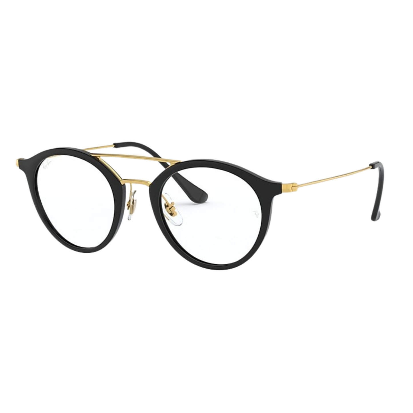 Rayban Black Gold Aviator Eyeglasses for Men RB7097 2000