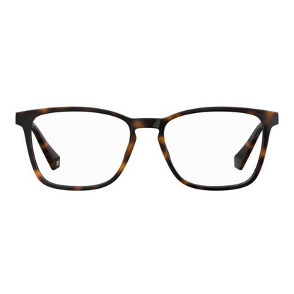 Polaroid Havana Rectangle Unisex Eyeglasses  PLD D373 086/54