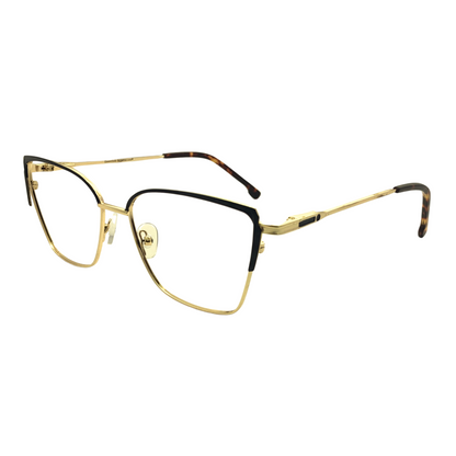 Polaroid Havana Rectangle Unisex Eyeglasses  PLD D373 086/54