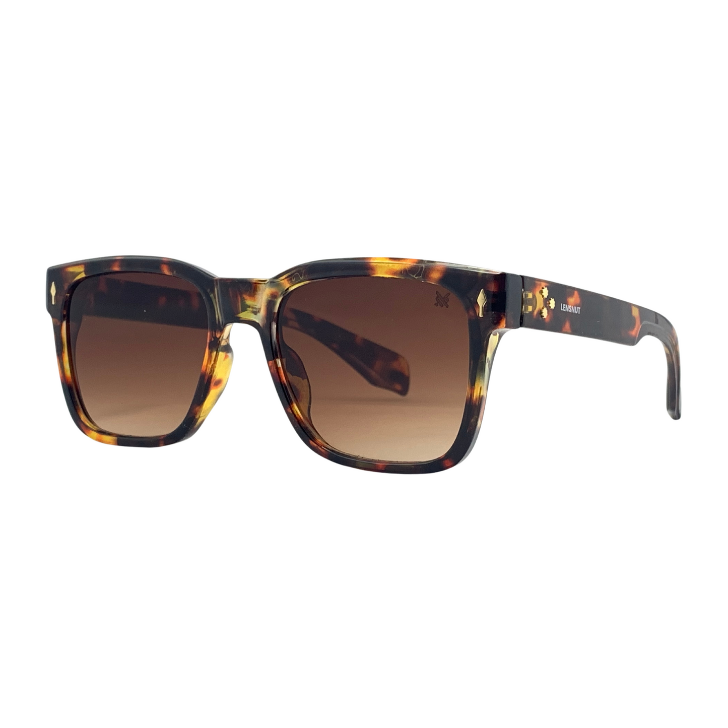 Essentials Jared Havana Square Unisex Sunglasses LN86333 C3/53