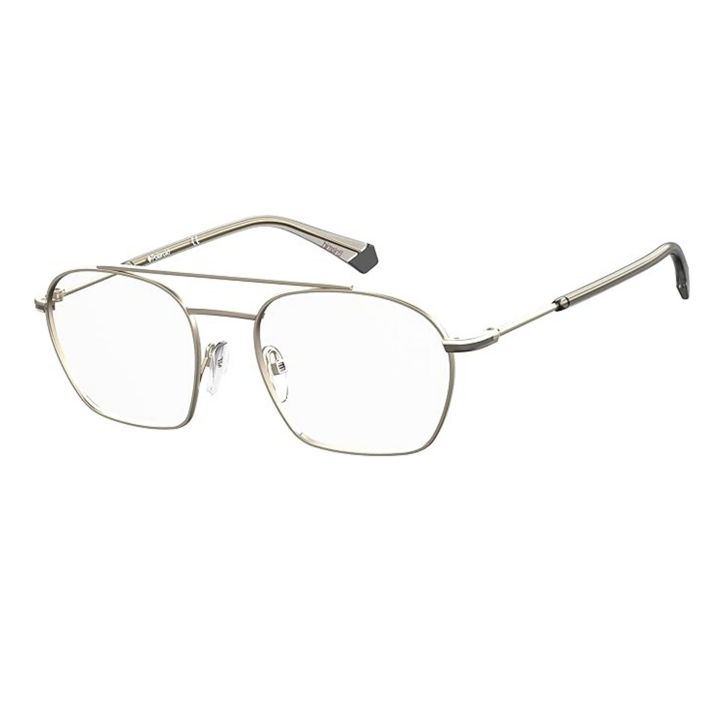 Polaroid Golden  Grey Aviator Eyeglasses for Men PLD D385 OPO/54