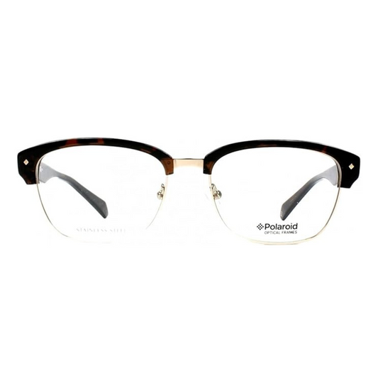 Polaroid Havana Clubmaster Unisex Eyeglasses PLD D318 086/54