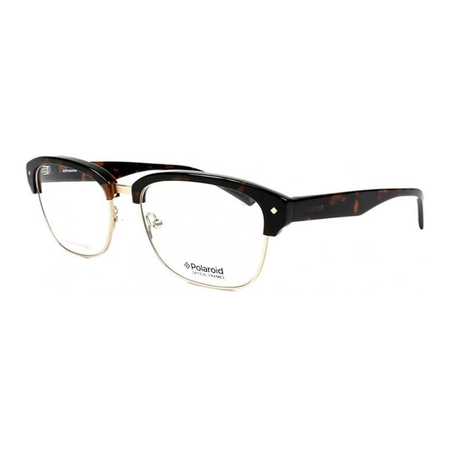 Polaroid Havana Clubmaster Unisex Eyeglasses PLD D318 086/54