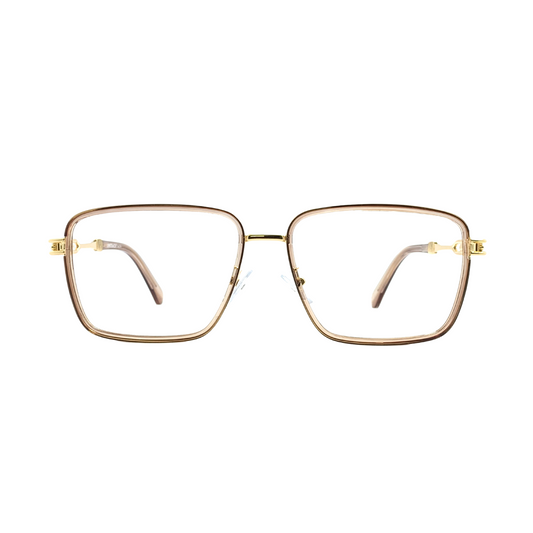 ALFA "Mercury" Gold Square Unisex Eyeglasses 23065 C5/14 58