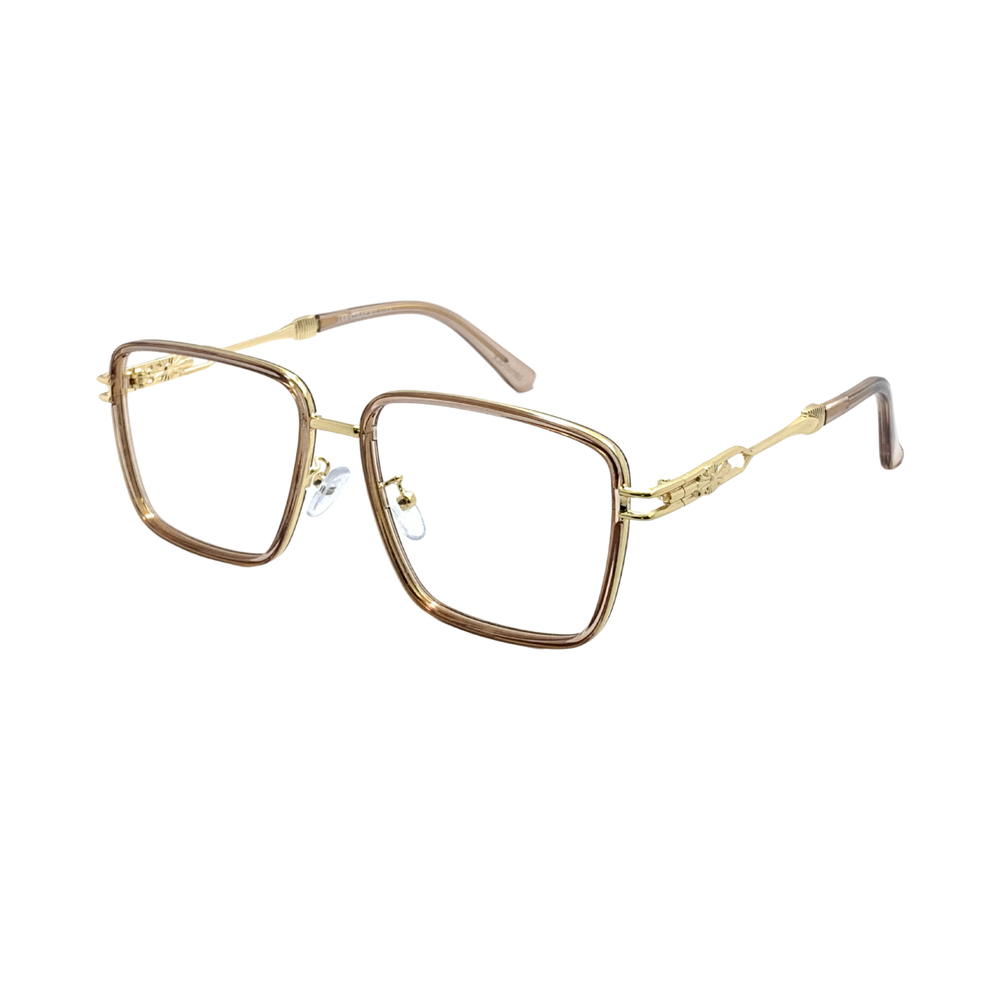 ALFA "Mercury" Gold Square Unisex Eyeglasses 23065 C5/14 58