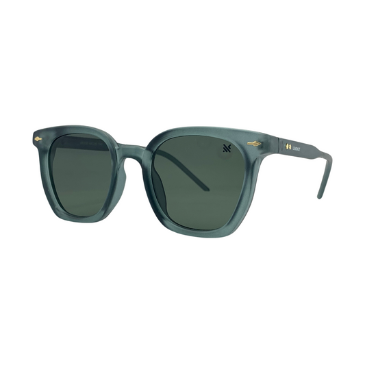 Essentials "Summer" Matte Green Square Unisex Sunglasses LN86338C15M48