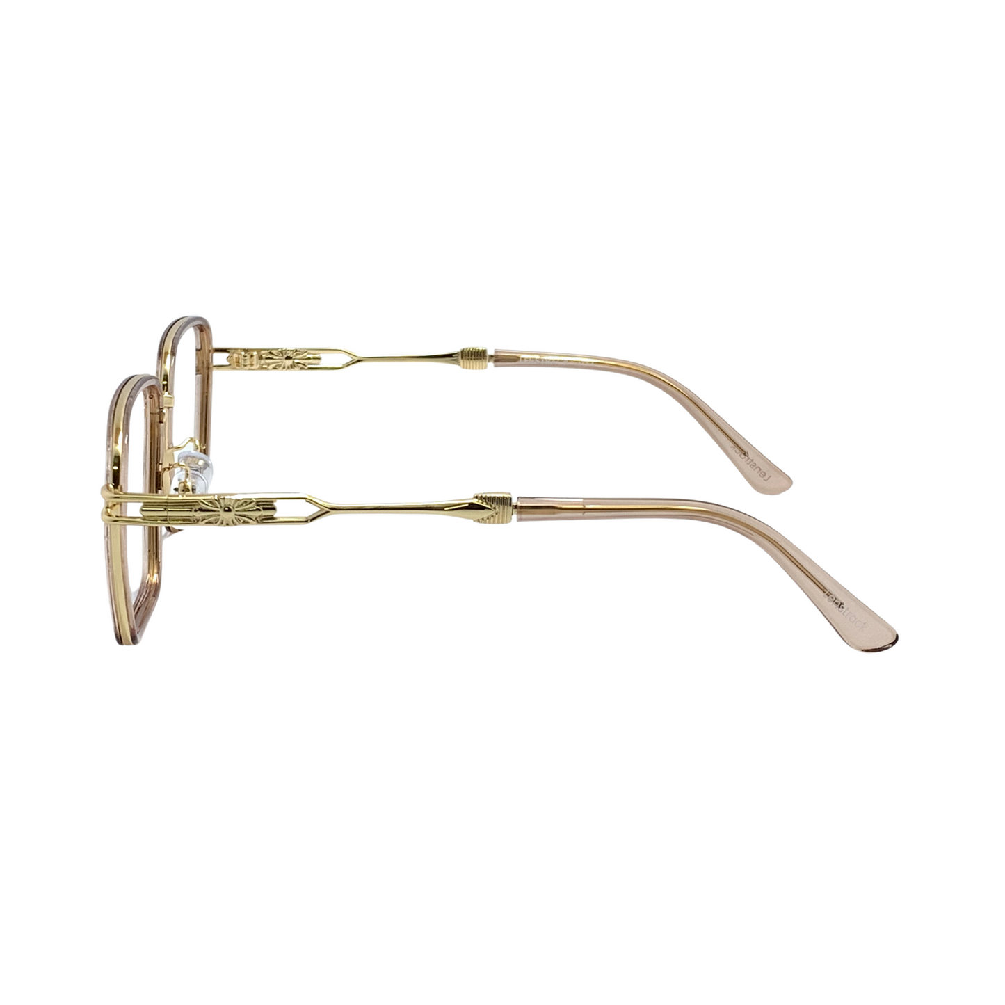 ALFA "Mercury" Gold Square Unisex Eyeglasses 23065 C5/14 58