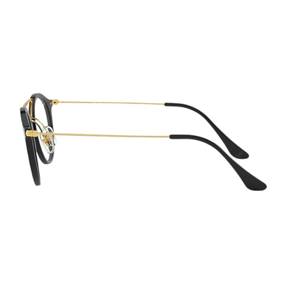 Rayban Black Gold Aviator Eyeglasses for Men RB7097 2000